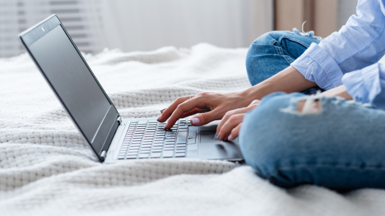 Person Working Remotely